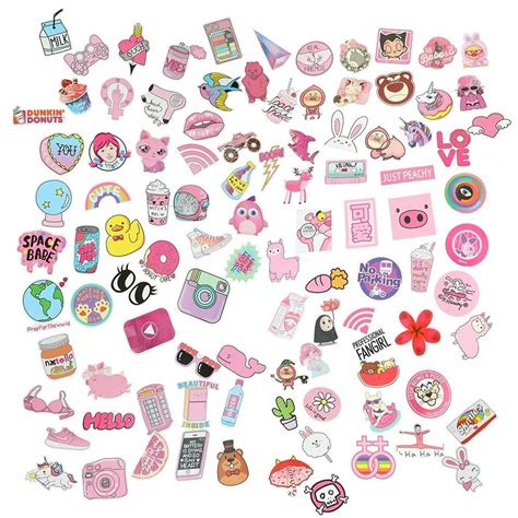 Buy Auidy_6TXD 100Pcs Cute Stickers for Teen Girls Laptop Cartoon ...