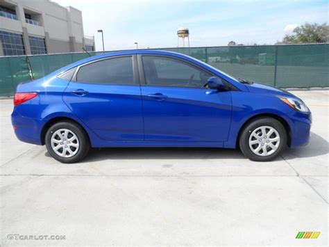 Marathon Blue 2012 Hyundai Accent GLS 4 Door Exterior Photo #60894445 ...