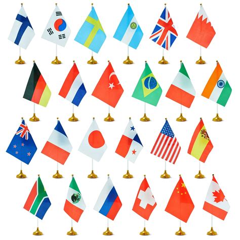 Buy Juvale Set of 24 Small International Country s of the World with ...