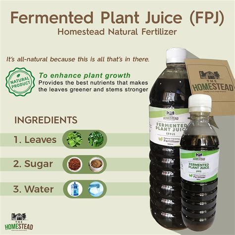 Natural Farming Fertilizer - Fermented Plant Juice (FPJ) 350ML | Lazada PH