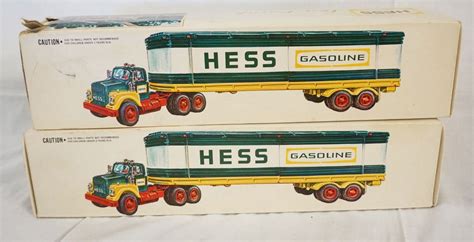 2 Vintage Hess Trucks Auction