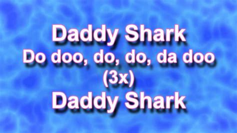 Baby Shark Song Lyrics - YouTube