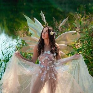 Iridescent White Fairy Wings Cosplay Costume - Etsy