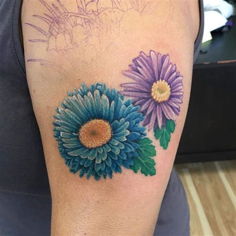 Top 53+ Best Aster Flower Tattoo Ideas - [2021 Inspiration Guide]