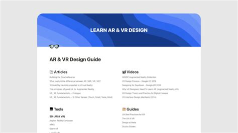 AR & VR Design Guide