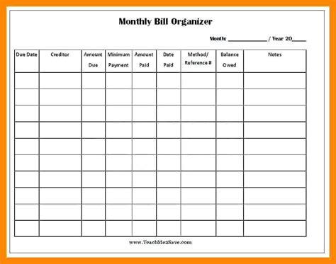 Spreadsheet For Bill Tracking within Bill Tracker Spreadsheet Template ...