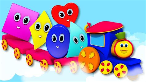 Five Little Shapes Shapes Song Learn Shapes Baby Songs Kids Tv Bob The ...