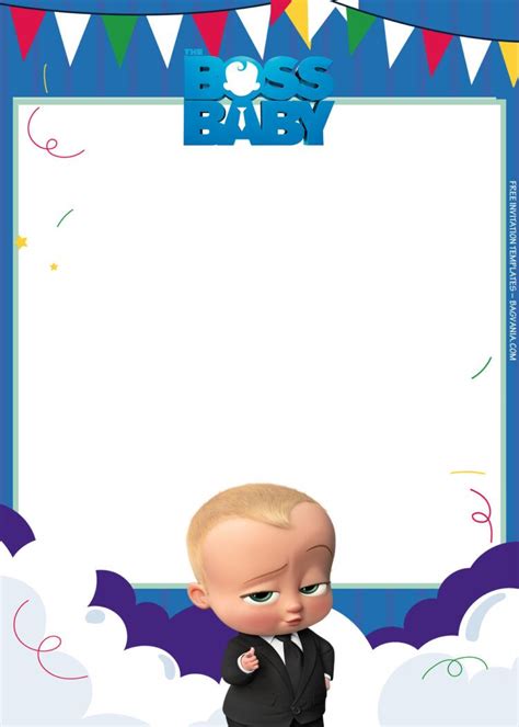 7+ Playing Work With Boss Baby Birthday Invitation Templates | FREE Pri ...