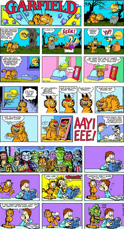 Garfield Halloween Comic | Garfield halloween, Garfield comics ...