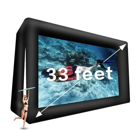 2020 33 Feet Inflatable Movie Screen Outdoor Projector Screen Mega ...