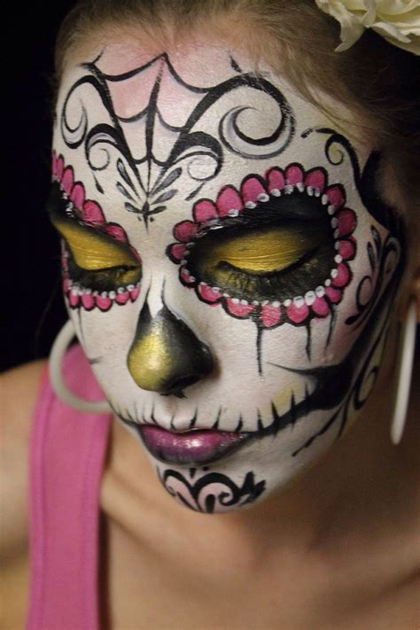 Pin on Makeup for a "día de los muertos" day of the death.