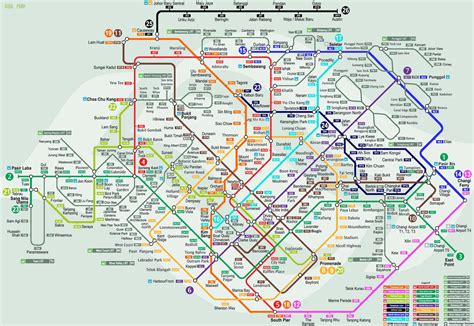 Large detailed subway map of Singapore city. Singapore city large ...