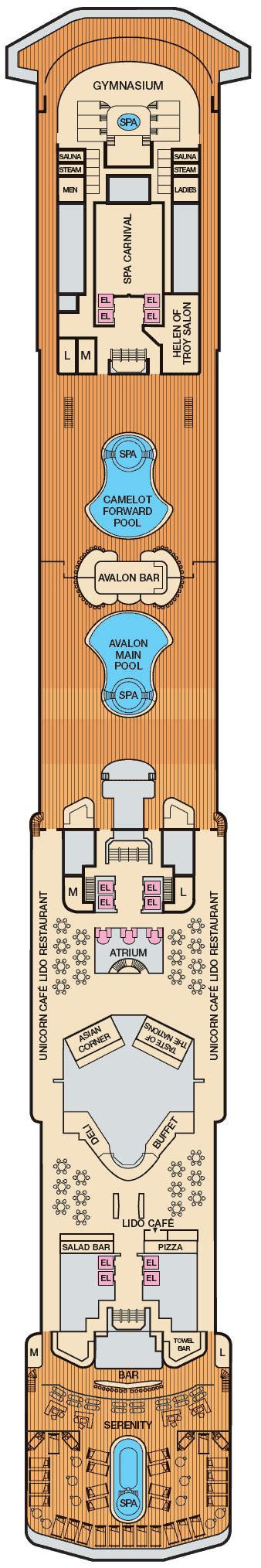 Carnival Legend Deck Plans - Cruiseline.com