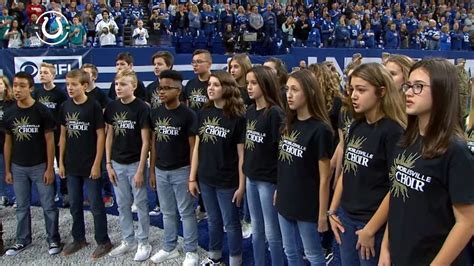 Noblesville West Middle School Choir Kicks off Colts Game With National ...