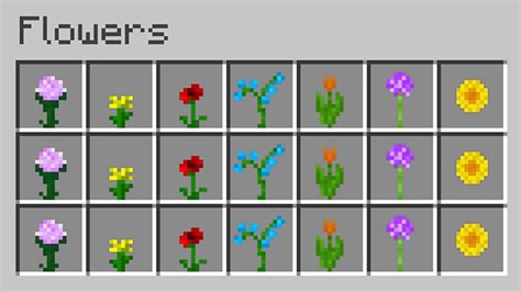 Minecraft: 15 Things You Didn't Know About Flowers - YouTube