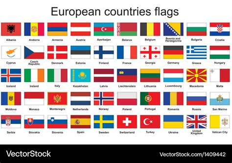 Europa Flag Map