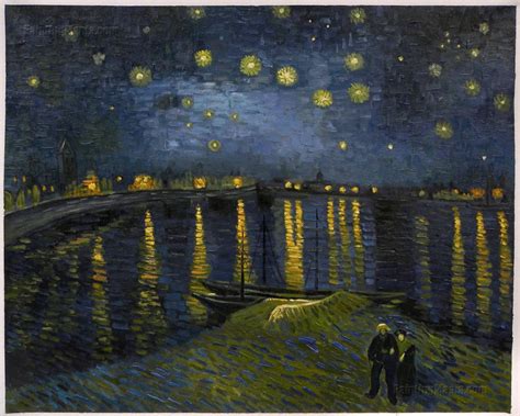 Starry Night Over The Rhone - Vincent Van Gogh Oil Painting, Post ...