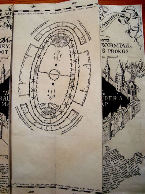 Quidditch pitch, Map, Marauders map