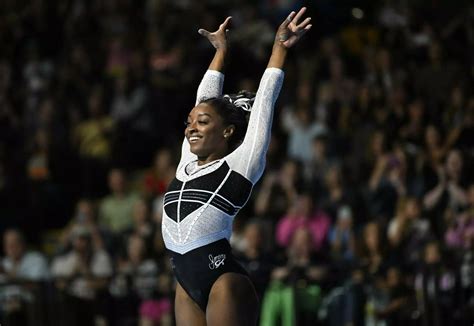 Simone Biles takes gold in first competition since 2021