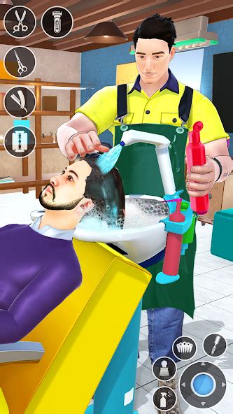 Barber shop hair salon crazy hair cutting games 3D MOD APK v29 ...