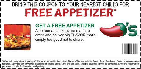 Together We Save: Chili’s: FREE Appetizer!