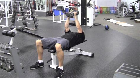 Dumbbell Tricep Press - YouTube