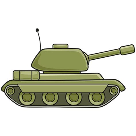 How to Draw a Tank - Really Easy Drawing Tutorial