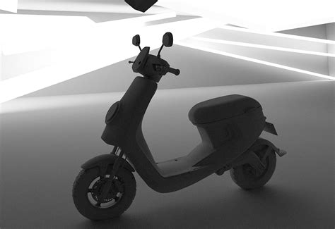 niu electric scooter model on Behance