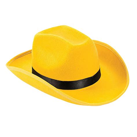 Yellow Cowboy Hat - Apparel Accessories - 1 Piece - Walmart.com