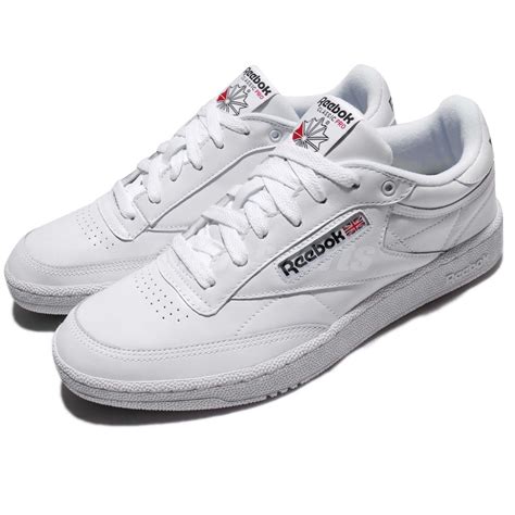 Reebok Club C 85 Pro Leather White Classic Men Shoes Sneakers Trainers ...