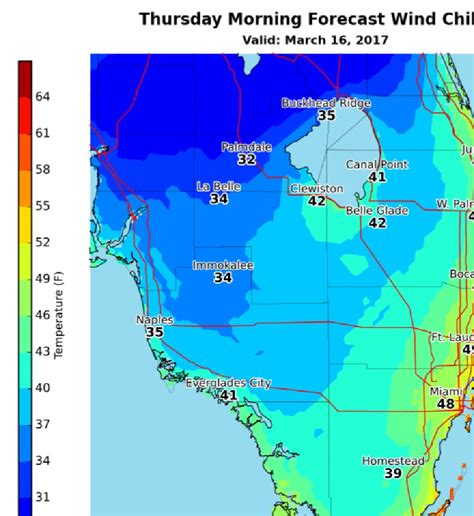 South Florida Weather forecast: Thursday morning wind chill - UF/IFAS ...