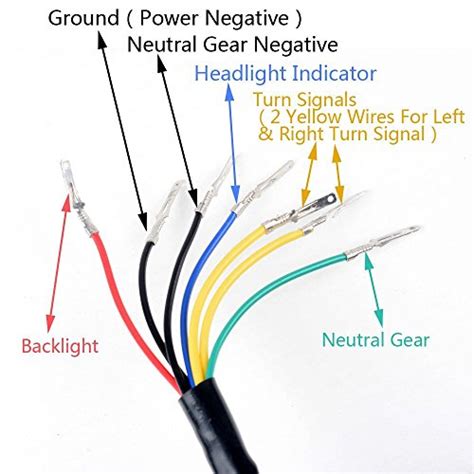 Universal Motorcycle Dual Odometer Speedometer Gauge Wiring Diagram