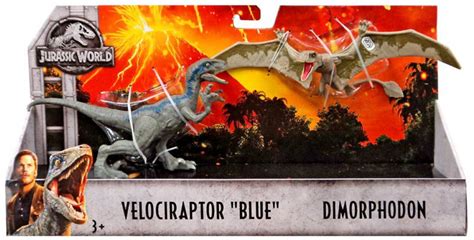 Jurassic World Fallen Kingdom Velociraptor Blue Dimorphodon 5 Action ...