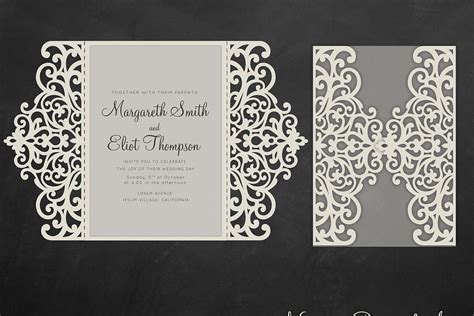 65 Gate Fold Template Free Wedding Invitation Svg Files For Cricut SVG ...