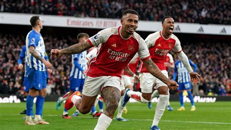 Arsenal 2-0 Brighton: Gabriel Jesus and Kai Havertz on target as ...