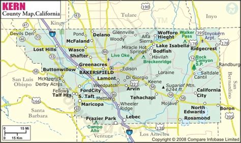 Bakersfield Map City Limits - World Map Wall Sticker