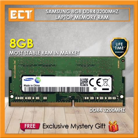 Samsung 8GB DDR4 PC4-3200AA 3200Mhz SODIMM Laptop Memory Ram