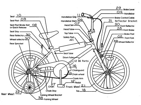 Bicycle Diagram Labeled Parts