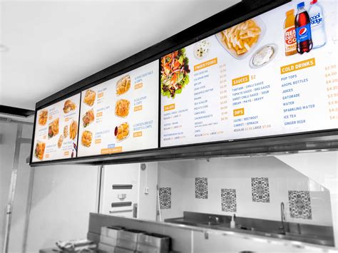 Digital Menu Boards For Restaurants & Cafes » Amped Digital