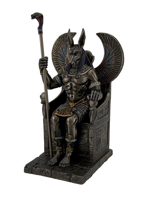 Buy Veronese Design 10 5/8" Tall Egyptian God Anubis Sitting on Throne ...