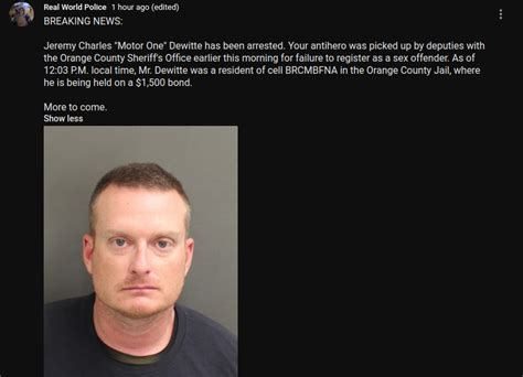 Serial police impersonator Jeremy Dewitte arrested AGAIN for failing to ...