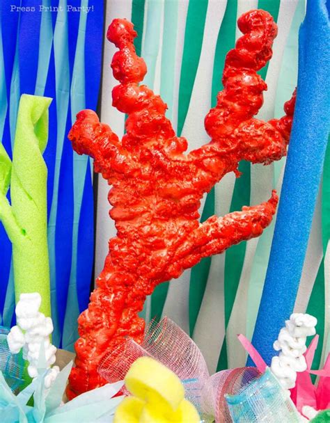 How to Make a Coral Reef Decoration - by Press Print Party!