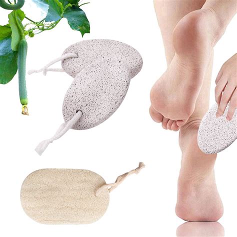 Natural Pumice Stone for Feet,2 Pack White Foot Pumice Stone for Feet ...