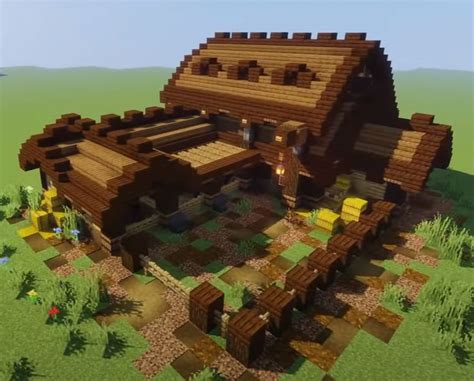 Minecraft barn idea | Minecraft farm, Minecraft barn, Minecraft