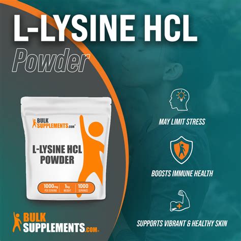 L-Lysine HCl Powder - Build Muscle & Promote Wound Healing