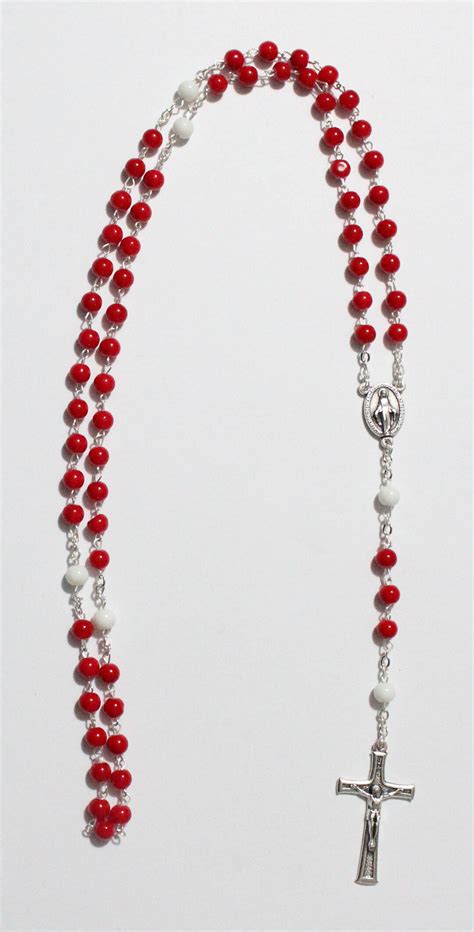 Precious Blood of Christ Chaplet Rosary Glass Beads, Precious Blood of ...