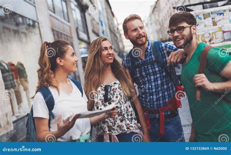 Happy Young People Having Fun Outdoors Stock Image - Image of boys ...