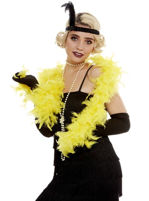 Yellow feather Boa. The coolest | Funidelia