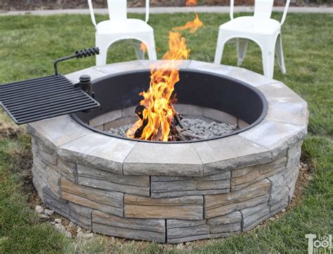 DIY Backyard Fire Pit - Her Tool Belt