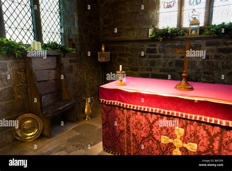 England Tyne and Wear St Pauls Monastery and church Bedes Chair Altar ...